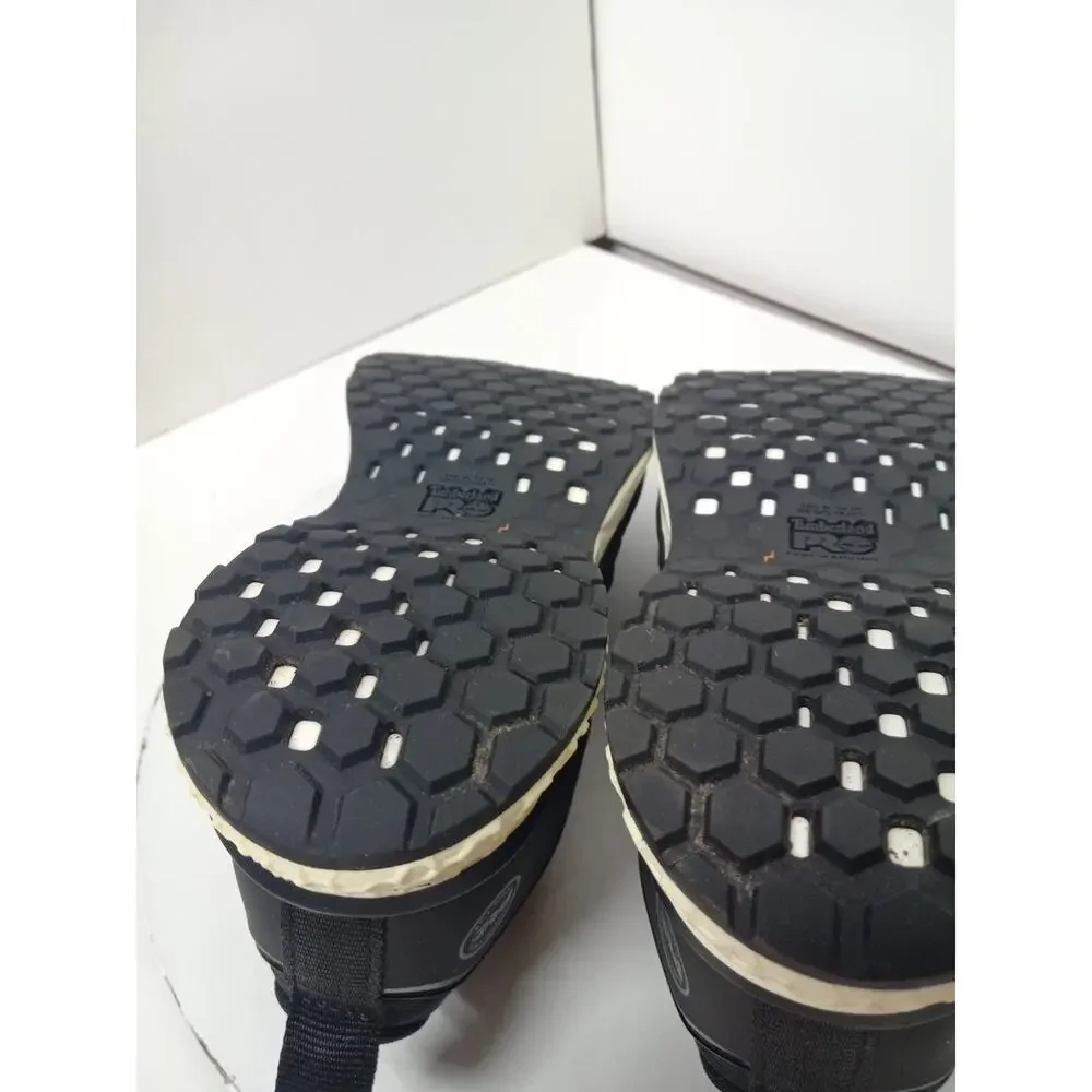 Timberland PRO Reaxion Black/Black Safety Shoes Womens Sz 9 Composite Toe
